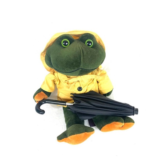 Vintage Boyds Bears G Kelley Ribbit Frog Bearware Rain Coat Umbrella 1991-1996 - Picture 4 of 14
